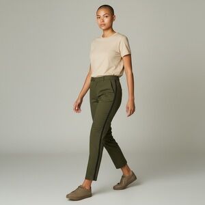 Zara Olive Tuxedo Ankle Pant